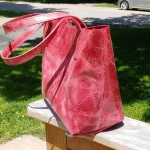 Hand Crafted Pigskin Genuine Leather Tote Bag